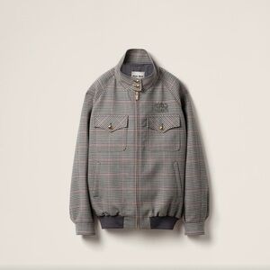 Miu Miu Checked blouson jacket It36.